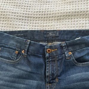 Lucky Sweet Crop Jeans. Like new Size 28.